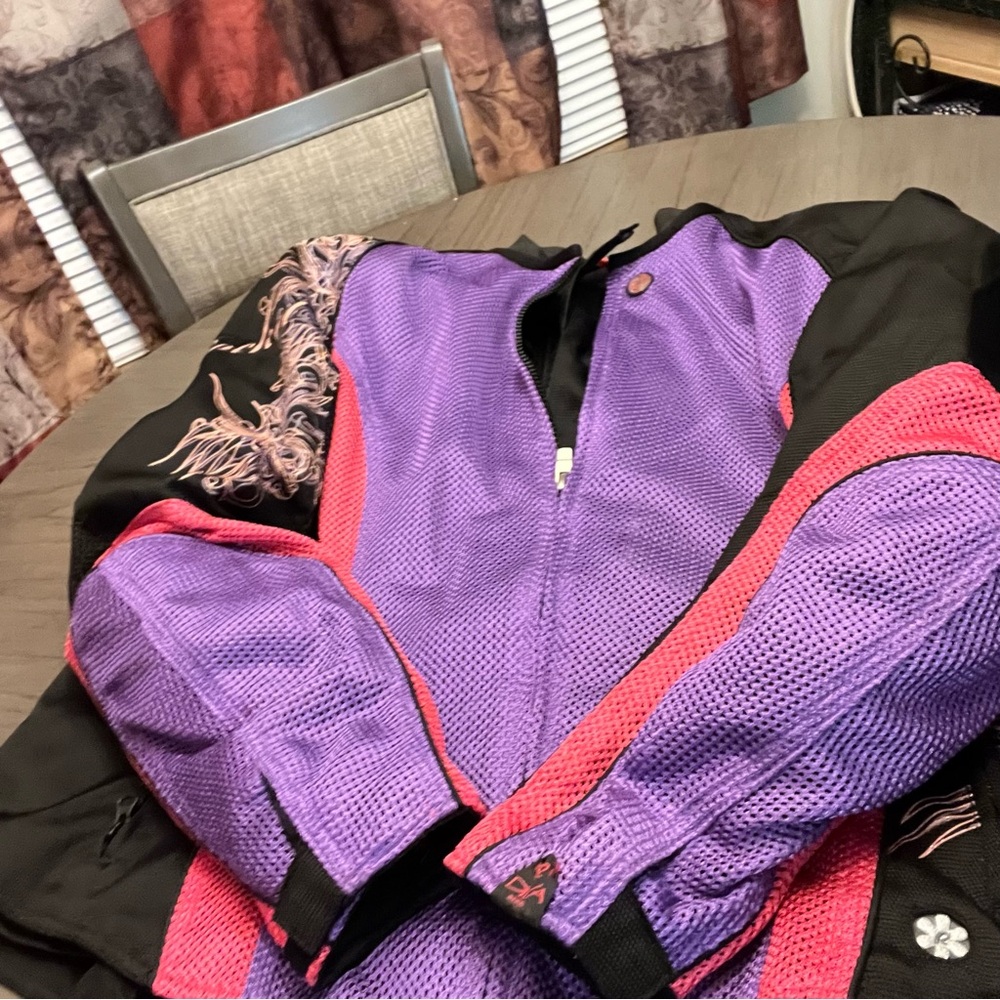 Purple and Red Mesh Jacket (motor cross)